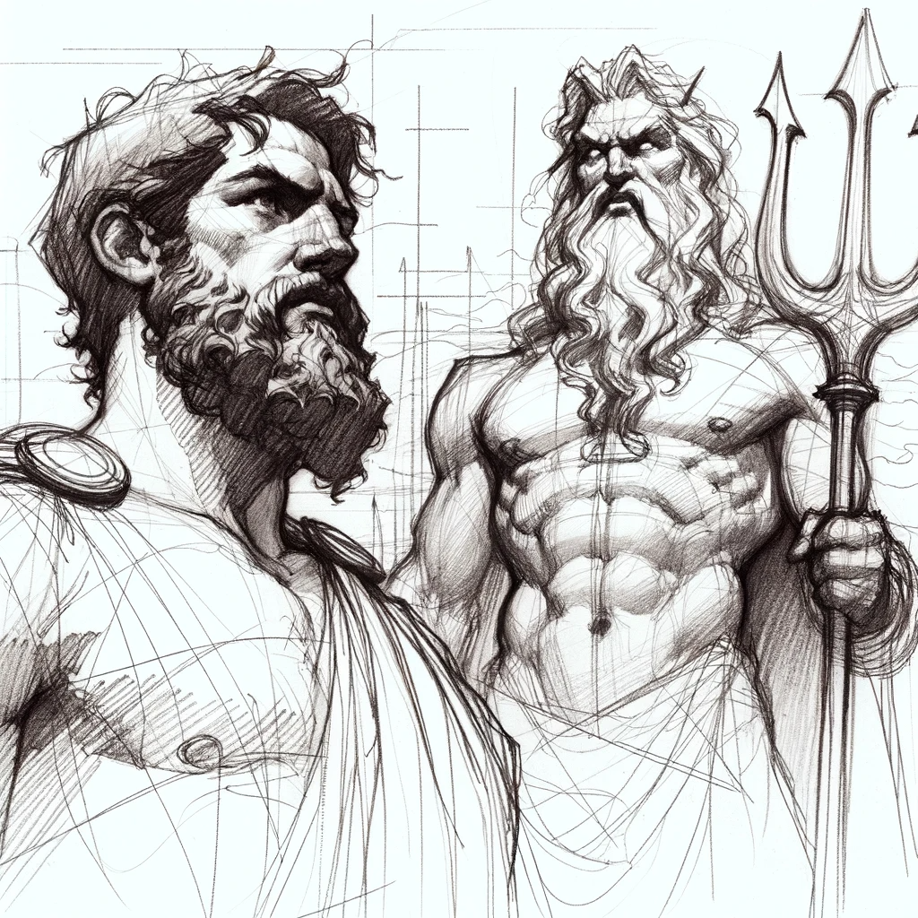 Odysseus und Poseidon Karrieristen